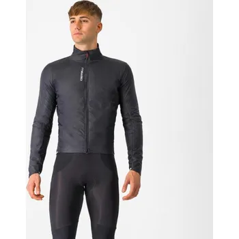 Cyklistické oblečení CASTELLI Cyklistická zateplená bunda - FLY DIRECT - černá 2XL