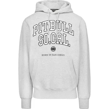 Pánská mikina PitBull West Coast - pánská KP mikina SO CAL šedý melír 2XL