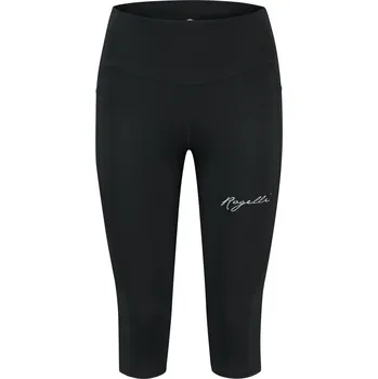 Moto kalhoty Dámské 3/4 běžecké kraťasy Rogelli ESSENTIAL, černé XS