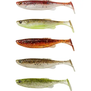 5ks - Gumová nástraha Savage Gear Fat Minnow T-Tail 13cm 20g Clear Water Mix