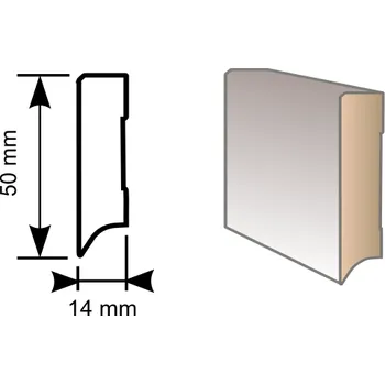 soklová lišta Originál lišta RS50 Rigid beton světlý 38235