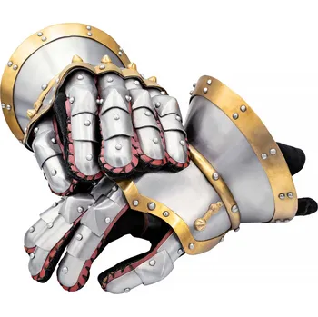 Karnevalový kostým Lord of Battles Plátové rukavice „Churburg“ – Přesýpací hodiny 1390