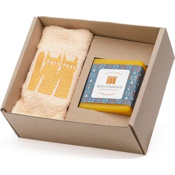 Dárková krabička Dárková krabička s ručníčkem a rakytníkovým mýdlem