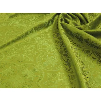 HEDVA ČESKÝ BROKÁT Církevní brokát 160 50749 BODLÁK A KŘÍŽ olivová