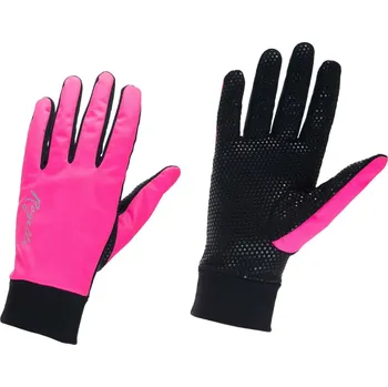 Slabé dámské zimní membránové rukavice Rogelli LAVAL, růžové L
