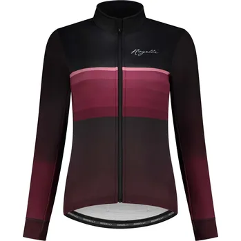 Zrcátko na kolo Dámská softshellová bunda Rogelli IMPRESS II, vínovo-korálová M