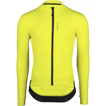 cyklistický dres dres FORCE ENDLESS dlouhý rukáv, fluo XS
