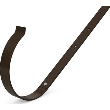 okap Pozinkovaný žlabový hák PVC 75 mm HNĚDÁ (Žlabový hák)