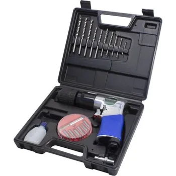 Sada nářadí Rock FORCE Pneumatická vrtačka se sadou bitů a vrtáků, 20 ks