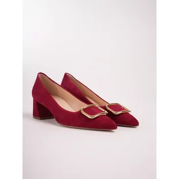 Dámské lodičky HOGL dámské lodičky se sponou semišové bordové