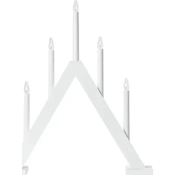 Lampička Markslöjd 706222 - Vánoční svícen ARIELE 5xE10/3W/230V borovice/bílá