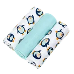 T-TOMI Pleny bambusové BIO 70x70 cm, penguins 3 ks