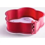 Forma coox SPRING FLOWER průměr 26 cm se skleněnou základnou a nožičkami, červená