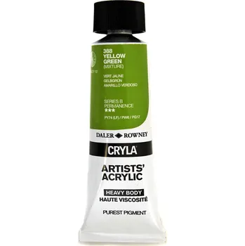 Vodová barva Daler Rowney Cryla Artists’ Akrylová barva Yellow Green 75 ml 1 ks
