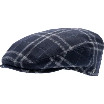 Čepice CTH Ericsson of Sweden Zimní vlněná modrá bekovka (ušní klapky) - driver cap od CTH Ericson - Carl Sr. Tartan Check Blue Velikost: 59 cm (L)