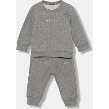 Bavlněná tepláková souprava pro miminka Marni MS1B-SET OVERALLS 2-pack M01607 šedá 90X, vel. 78