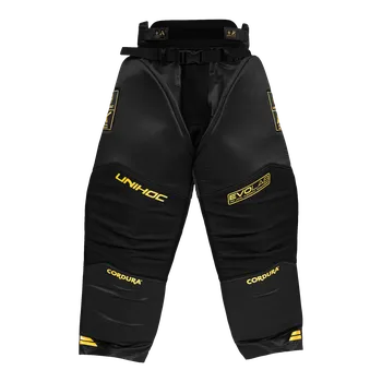 Florbalový dres UNIHOC goalie pants Alpha Evolab black/gold XXXL - XXXL