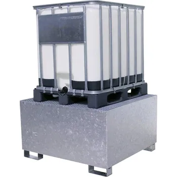 Olejová vana IBC-záchytná vana z oceli, GS1 pozinkovaná