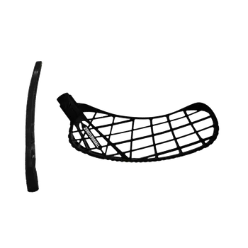 Florbalová čepel ZONE Harder ASF medium PP Black L - Levá ruka dole/Černá/středně tvrdá - Air Soft F. (PP)