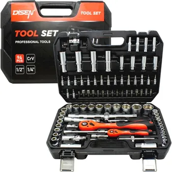 Gola sada Sada nářadí – nástrčné hlavice a bity 1/2", 1/4", 94 ks