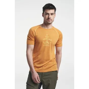 Pánské tričko TENSON Himalaya Wool Tee Men Dark Orange XXL - XXL
