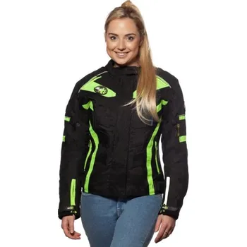 Moto bunda Maxx Dámská textilní bunda Max 2400 yellow Velikost: M