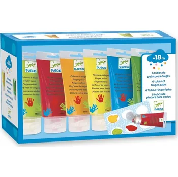 Vodová barva DJECO - Prstové barvy v tubě