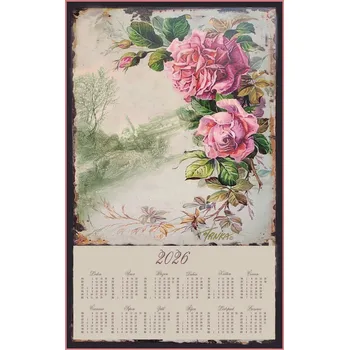 Kalendář Textilní kalendář 2026 - Melancholické růže