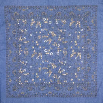 Šála BANDANA GAJRAJ šátek tmavě modrý III.