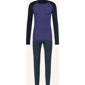 Pánské tričko Odlo Pánská Funkční Sada Active Warm, tmavě modrá / fialová, 48