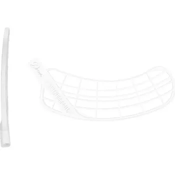 Florbalová čepel ZONE Dream hard PE white (recycled) R - Pravá ruka dole/Bílá ECO/tvrdá - hard (PE-H)