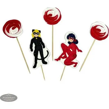 Jedlá dekorace na dort K-Decor Kouzelná Beruška – cukrové zápichy