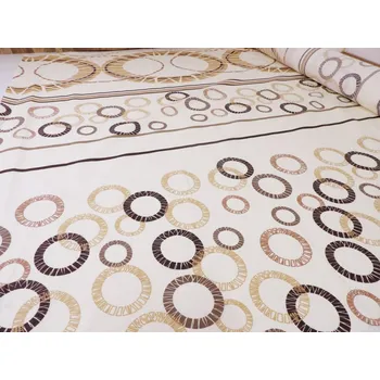 DOMESTINO 120/5054-1 Béžová kolečka -160cm / VELKOOBCHOD Ceník: VELKOOBCHOD: po celých rolích, bez odvíjení