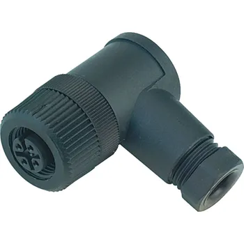 Elektrická zásuvka Binder 99 0430 05 04 M12 Zásuvka úhlový konektor, 4,0-6,0 mm, šroubovací svorka, IP67, UL