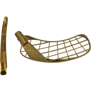 Florbalová čepel ZONE Hyper ASF medium PP Gold R - Pravá ruka dole/Zlatá/středně tvrdá - Air Soft F. (PP)