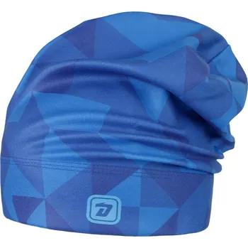 Čepice Fleecová čepice Yetti - vzor 61 - modrá - trojůhelníky 52 - 54