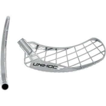 Florbal UNIHOC Epic medium PE silver R - Pravá ruka dole/Stříbrná/středně tvrdá - medium (PE)