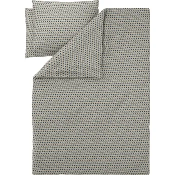 Povlečení LIVARNO® Ložní povlečení Renforcé, 200 x 220 cm, 70 x 90 cm (béžová / navy modrá)