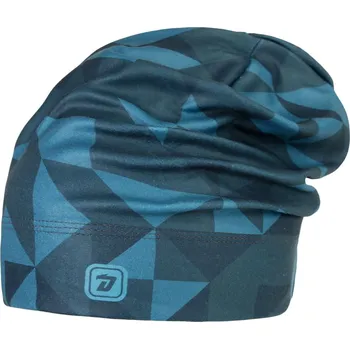 Čepice Fleecová čepice Yetti - vzor 59 - petrol - trojůhelníky 48 - 50