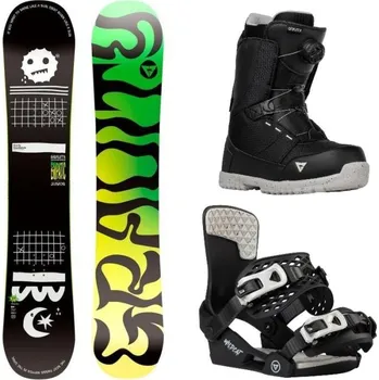 Snowboarding Gravity Empatic Jr 24/25 snowboard + Gravity Wildcat vázání + Gravity Micro Atop black 135 cm + M (EU 34-38) + DÁREK + Doprava ZDARMA