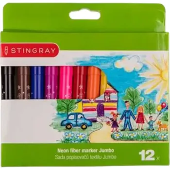 STINGRAY Sada popisovačů / fixy pratelné 12 ks