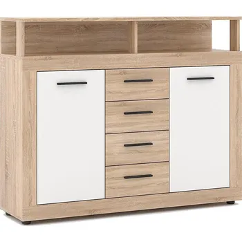 Komoda Komoda RUNA dub sonoma/bílá