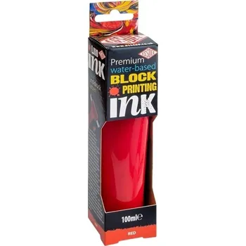Speciální výtvarná barva Essdee Premium Block Printing Ink Barva na linoryt Brilliant Red 100 ml