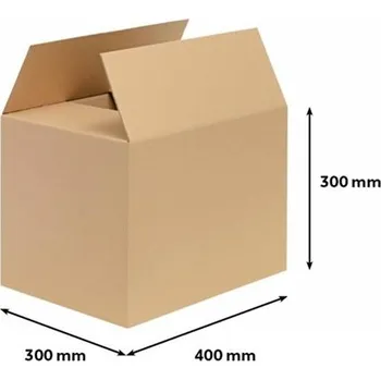 Obalový materiál Klopová krabice - 3vrstvá, 400 x 300 x 300 mm, 1ks
