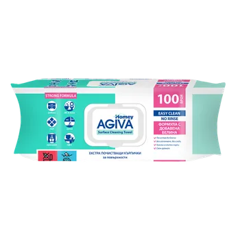 Vysavač na okno Agiva Homey Čisticí vlhčené ubrousky pro domácnost a kancelář 100 ks