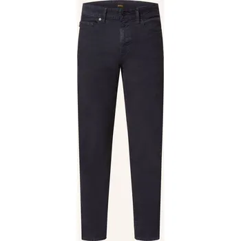 Pánské kalhoty Boss Pánské Manšestrové Kalhoty Delaware Slim Fit, tmavě...