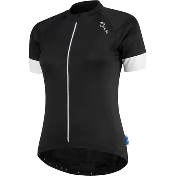 Dámský cyklistický dres Rogelli MODESTA s krátkým rukávem, černo-bílý XL