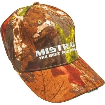 Čelovka Čelovka Mistrall kšiltovka se světlem vzor oranžové listí