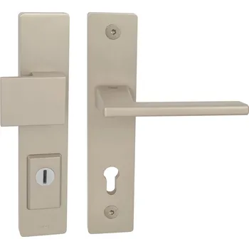 Dveřní kování TI - FORTE PLUS 3214/JUNIOR 4140 - SH PZ PLUS s otvorem pro vložku, 72 mm, 84 - 90 mm, klika/klika NP - Nikl perla (142)