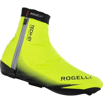 Příslušenství pro cyklistiku Ultralehké cyklonávleky na tretry Rogelli FIANDREX s nepromokavým materiálem, reflexní žluté 42-43
